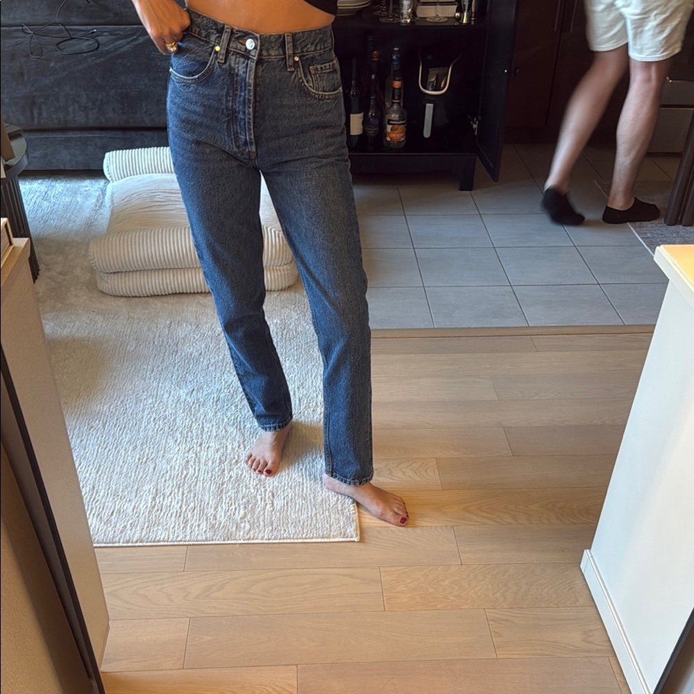 ANINE BING SONYA HIGH RISE ANKLE SLIM DENIM